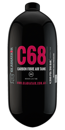 Gladiatair C68 Tank Carbon Tank - AH Tactical 