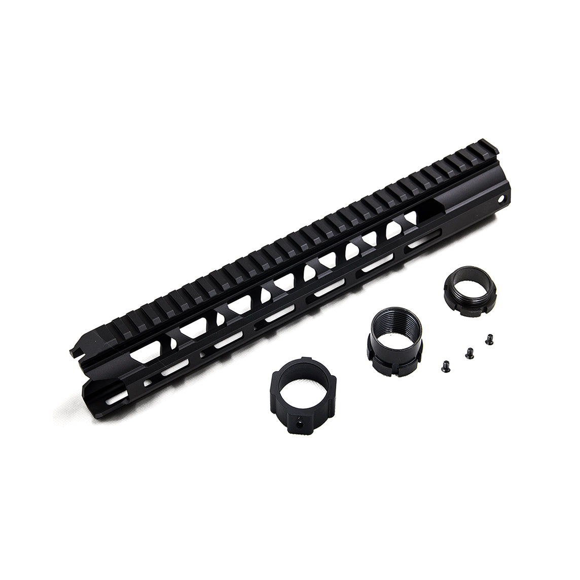 Modify 13.5" M-LOK Handguard Rail System (Rectangular) (Black) - AH Tactical 